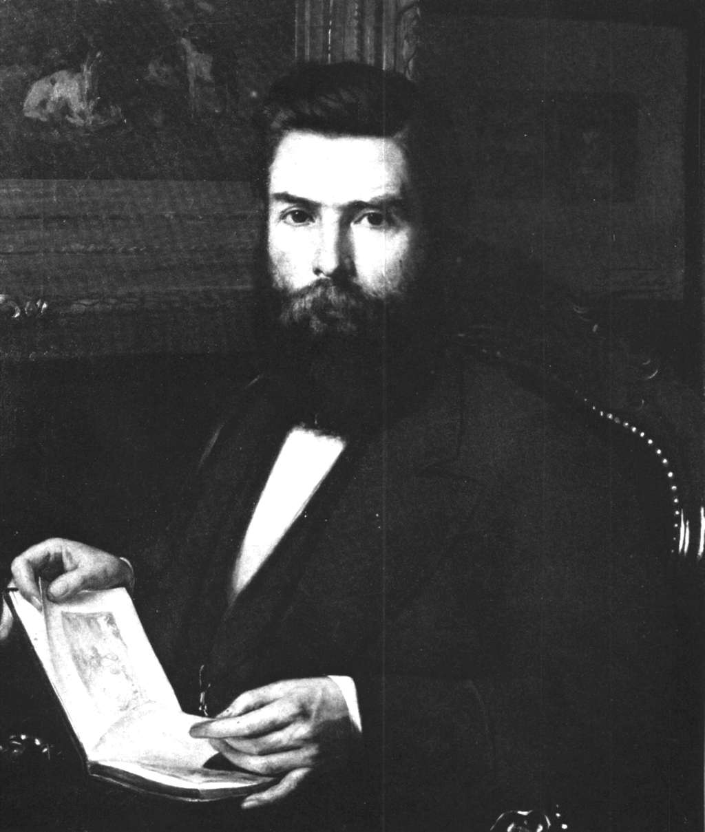 Leon Herbo: Portrait des Aachener Sammlers Laurenz Heinrich Hetjens (1830-1902), der mit seiner Sammlung das Düsseldorfer Hetjens-Museum begründete.