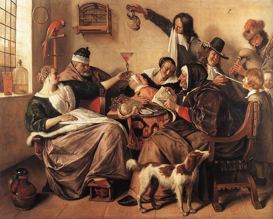 Jan Steen (1626-1679): Wie die Alten sungen